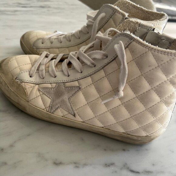 Golden Goose Francy Quilted High-Top Sneakers - Size 37 - Picture 5 of 5